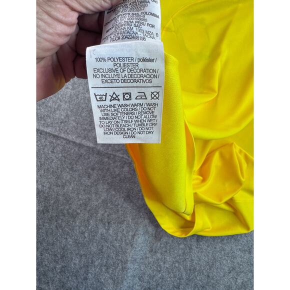 Nike Men's XL Vintage Dri-Fit Yellow Green Blokecore Style Soccer Jersey - Picture 9 of 9